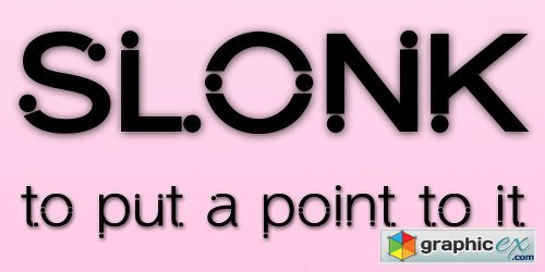 Slonk Font Family - 8 Fonts