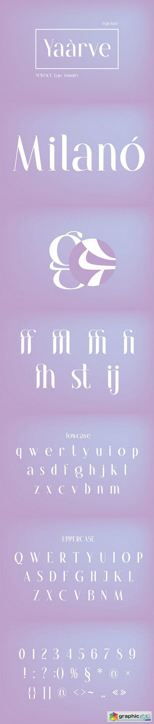 Yaarve Typeface