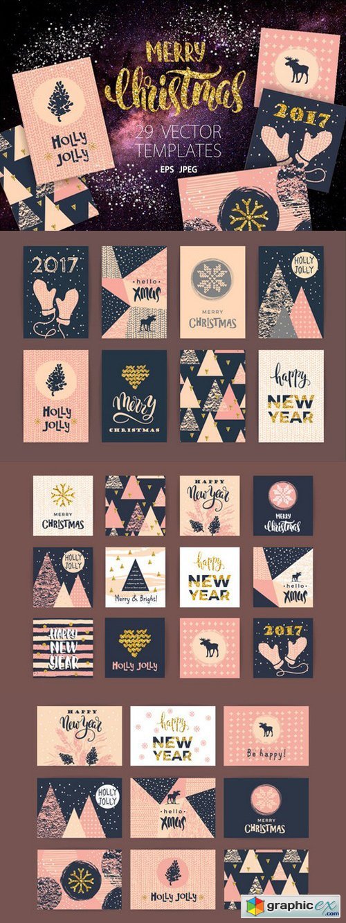 29 Christmas and New Year templates