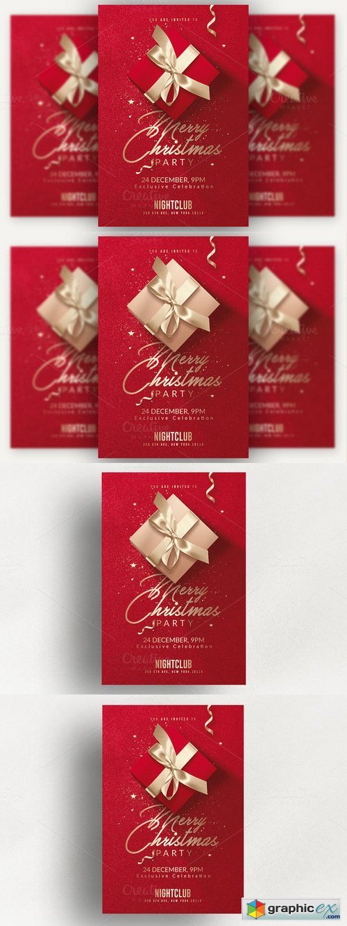 Red Christmas - Invitation | Flyer