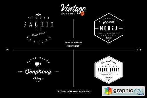 Vintage Logo & Badge Vol. 15