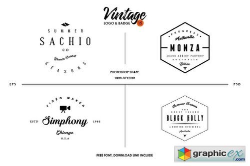 Vintage Logo & Badge Vol. 15