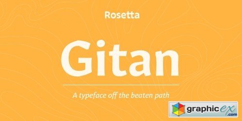 Gitan Font Family - 10 Fonts