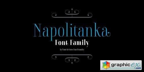 Napolitanka Font Family - 3 Fonts