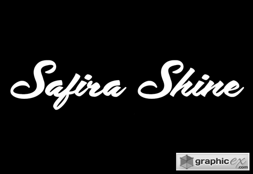 Safira Shine font (only letters)