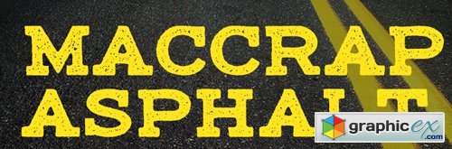 Maccrap asphalt font