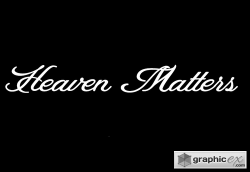 Heaven Matters font (only letters)