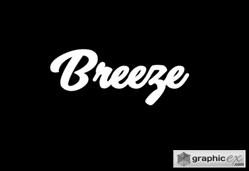 Breeze font (only letters)