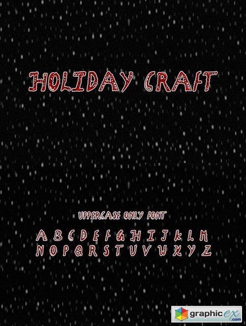 Holiday Craft font