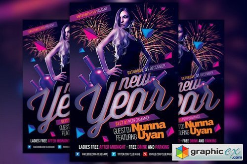New Year Party Event Flyer