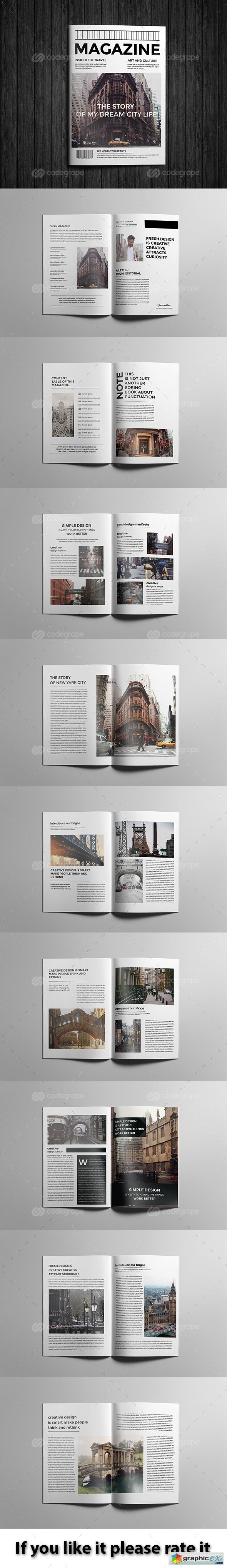 Clean Magazine Design 10759