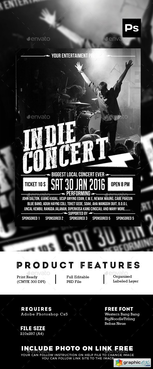 Indie Concert Poster Flyer