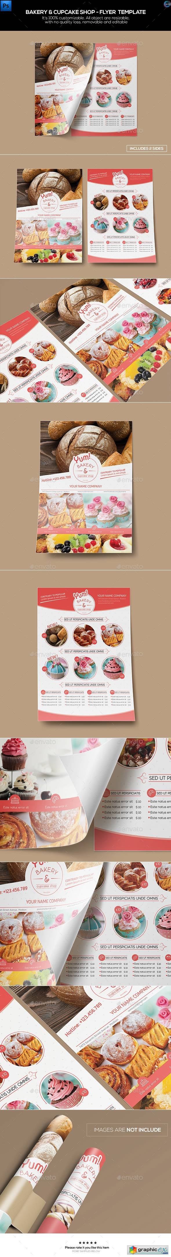 Bakery & Cupcake Shop - Flyer Template