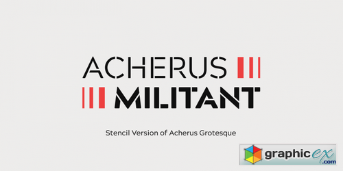 Acherus Militant Fonts bold and light