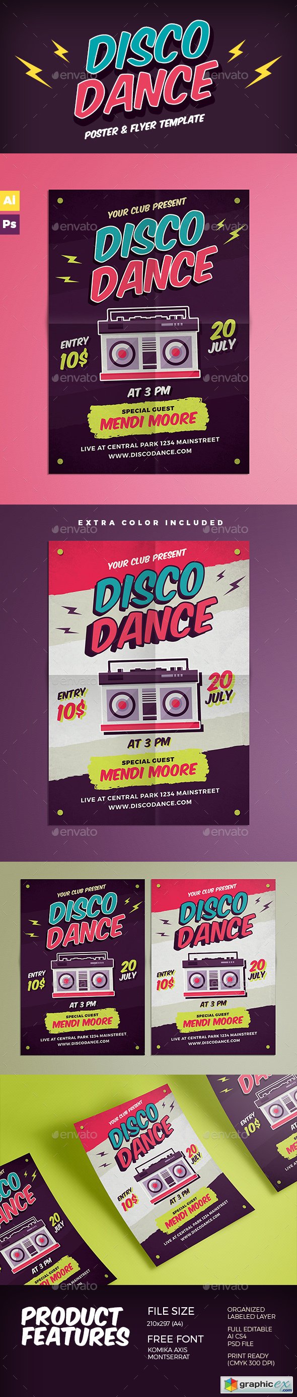 Disco Dance Poster Flyer