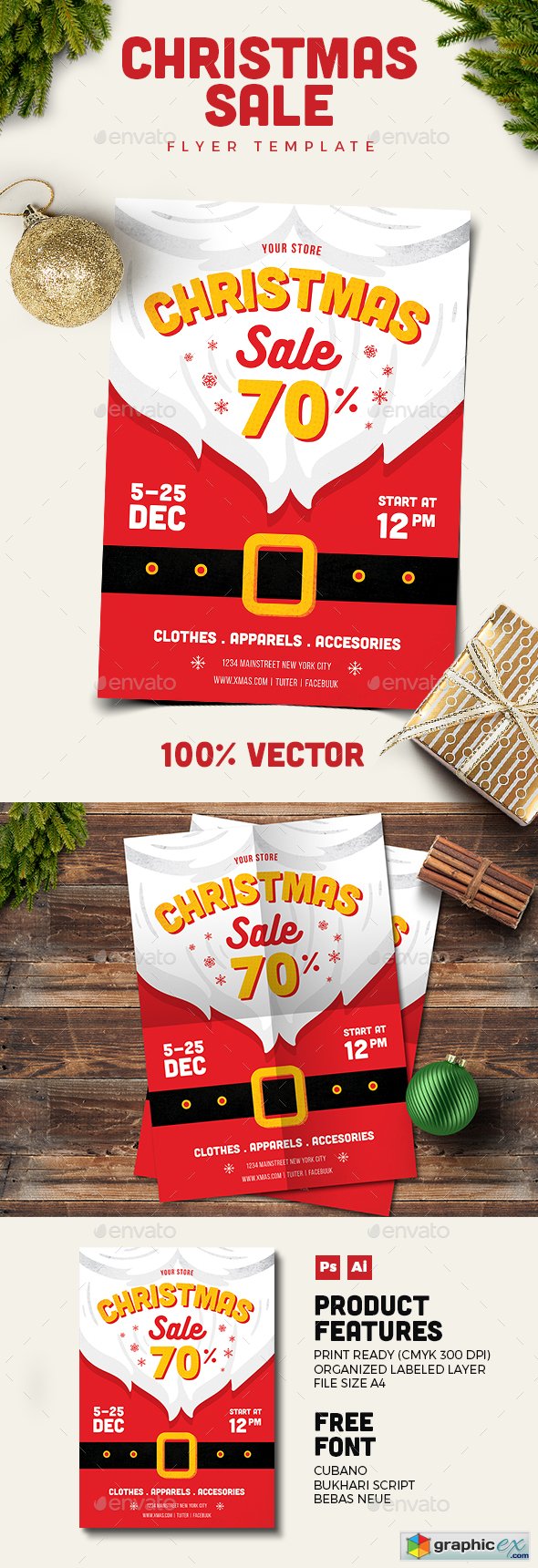 Christmas Sale Flyer 18999428