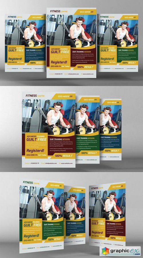 Fitness Club Flyer Template