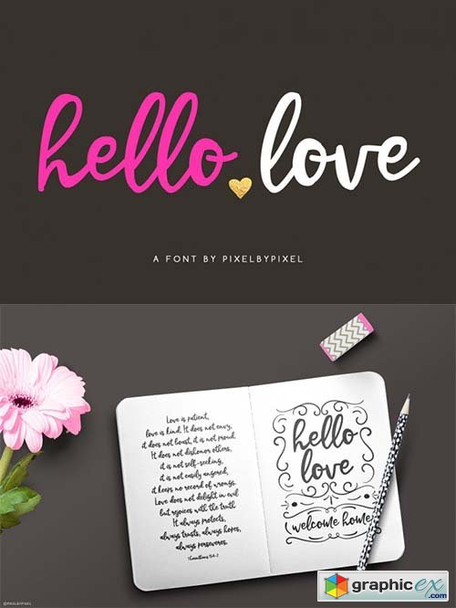 Hello Love Script Font
