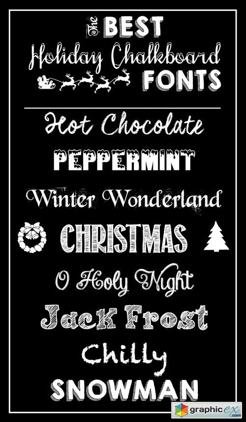 The Best Holiday Chalkboard Fonts [TTF/OTF]