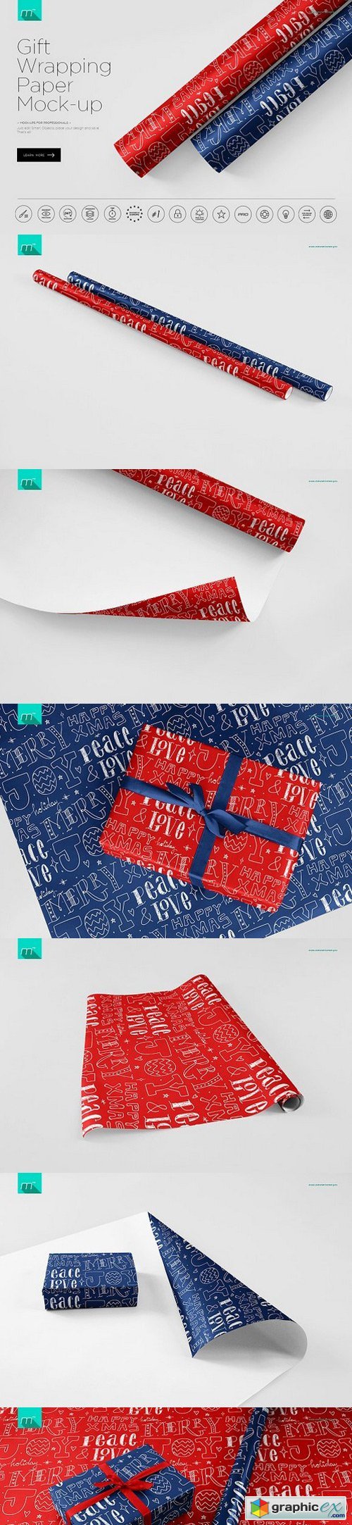 Gift Wrapping Paper Mock-up