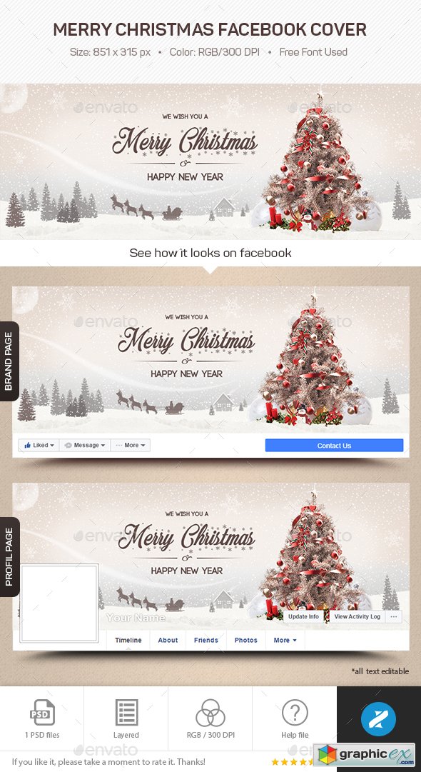 Merry Christmas Facebook Cover