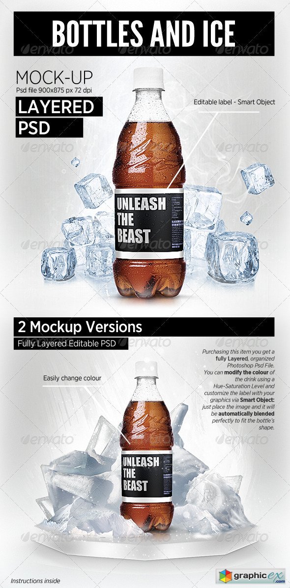 Bottles & Ice Product Templates