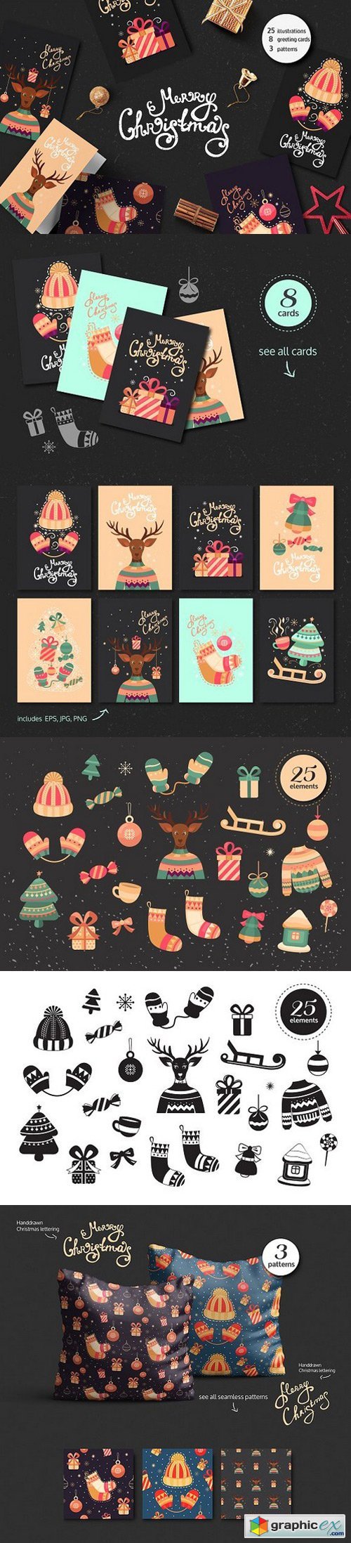 Christmas cards and illustrations