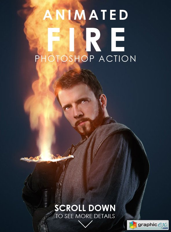 Animated Fire Photoshop Action