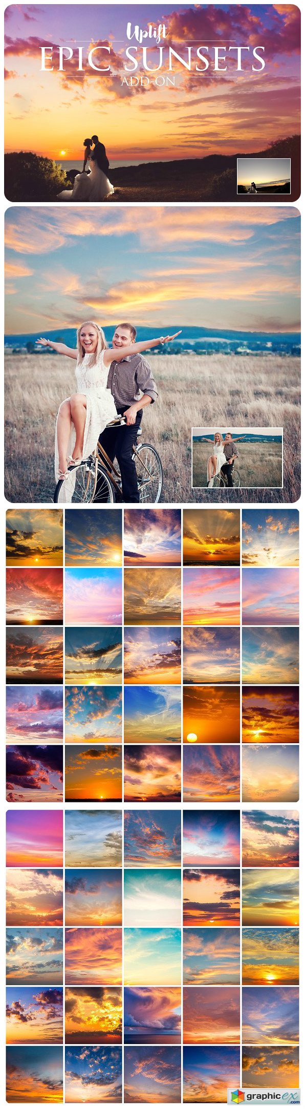 Epic Sunsets Cloud Overlays