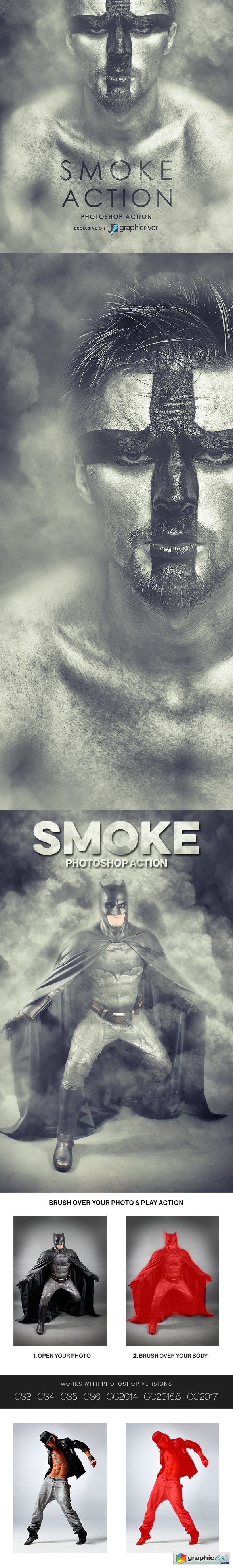Smoke Photoshop Action 19053471