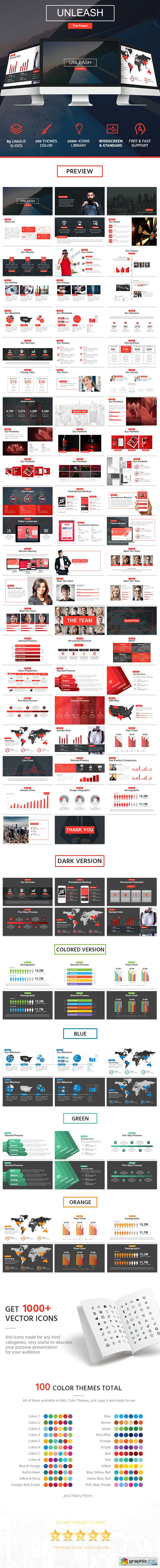 Unleash Powerpoint Template - Relase the Power!