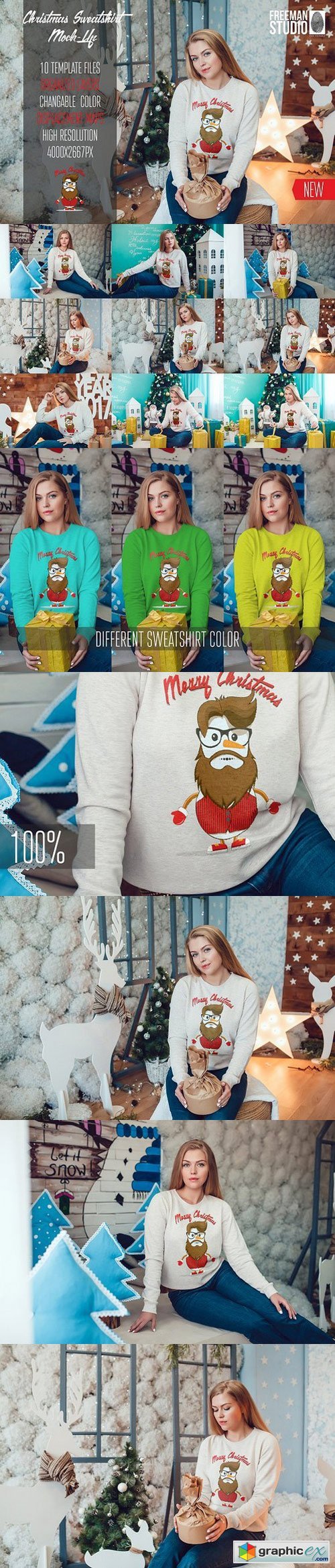 Christmas Sweatshirt Mock-Up Vol.2