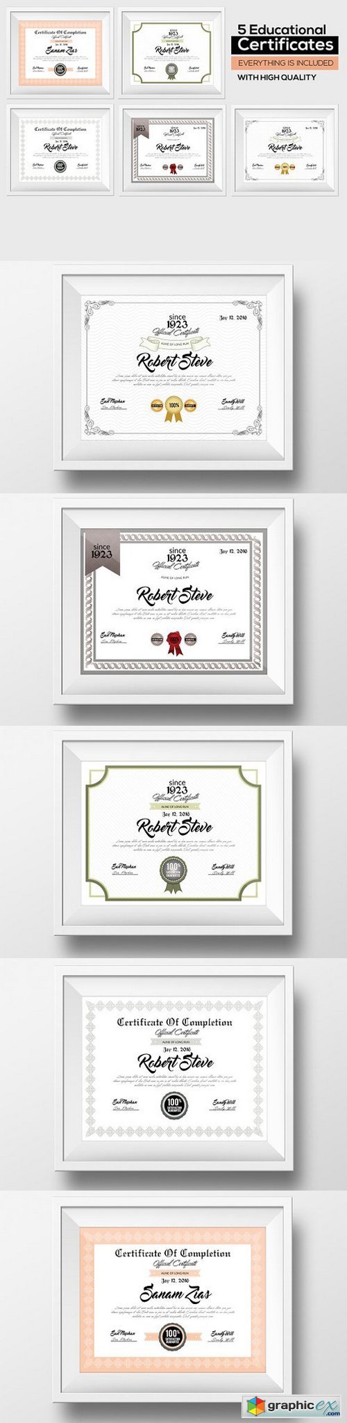 5 Certificate & Diploma Bundle