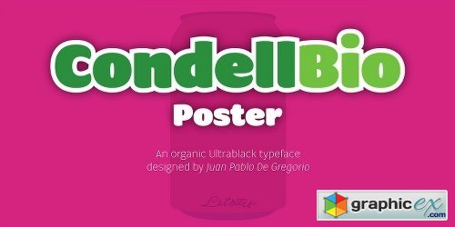 Condell Bio Poster Font Family - 2 Fonts