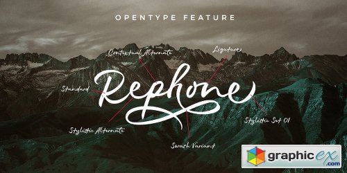 Rephone Font Family - 3 Fonts