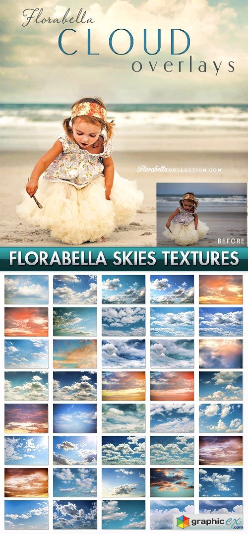 Florabella Sky & Light Overlay Textures