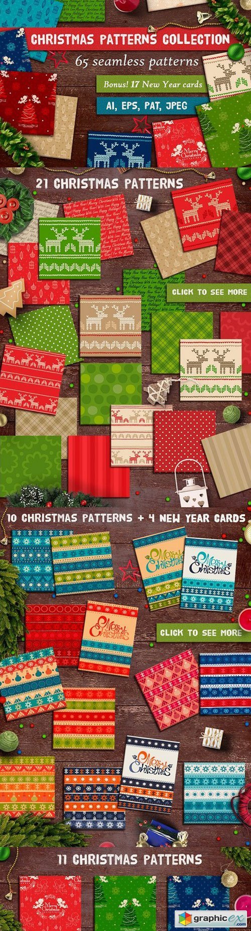 65 Seamless Christmas Patterns
