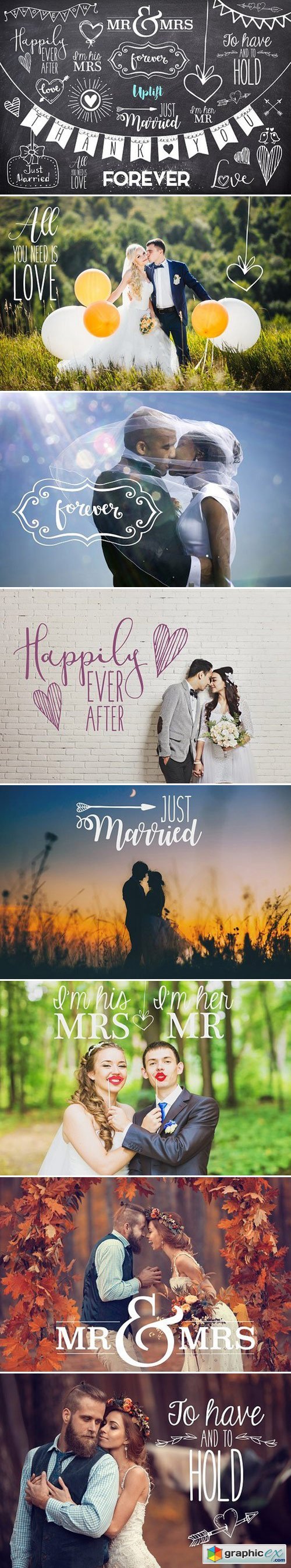 Happily Ever After Wedding Overlays