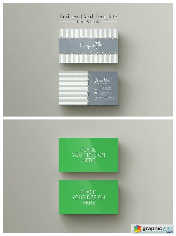 Vector Business Card + Free Mockup