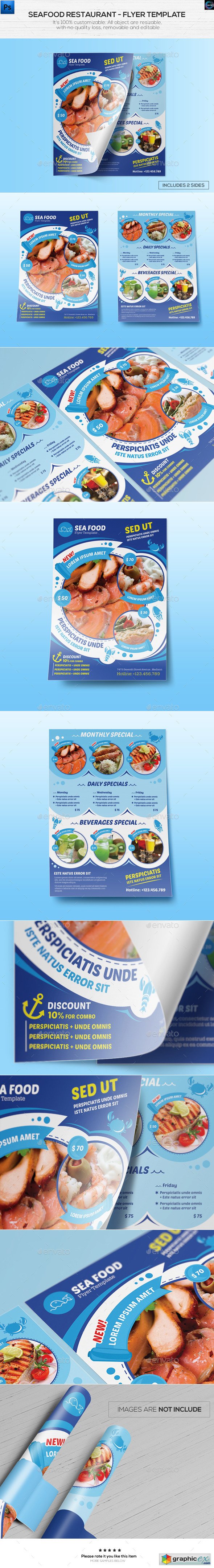 Seafood Restaurant - Flyer Template