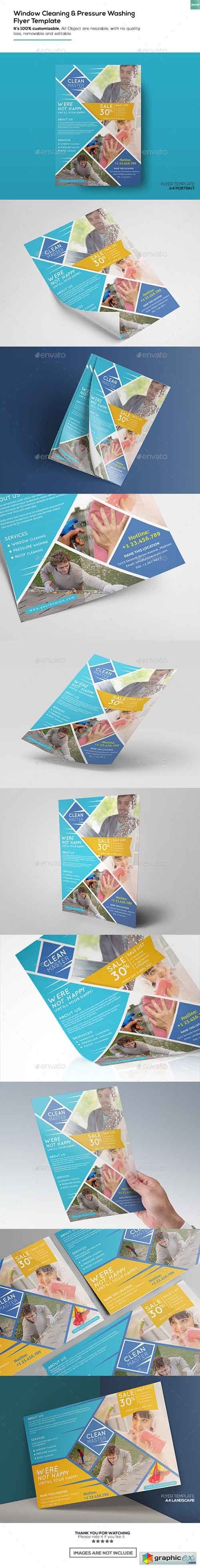Window Cleaning & Pressure Washing/ Flyer Template