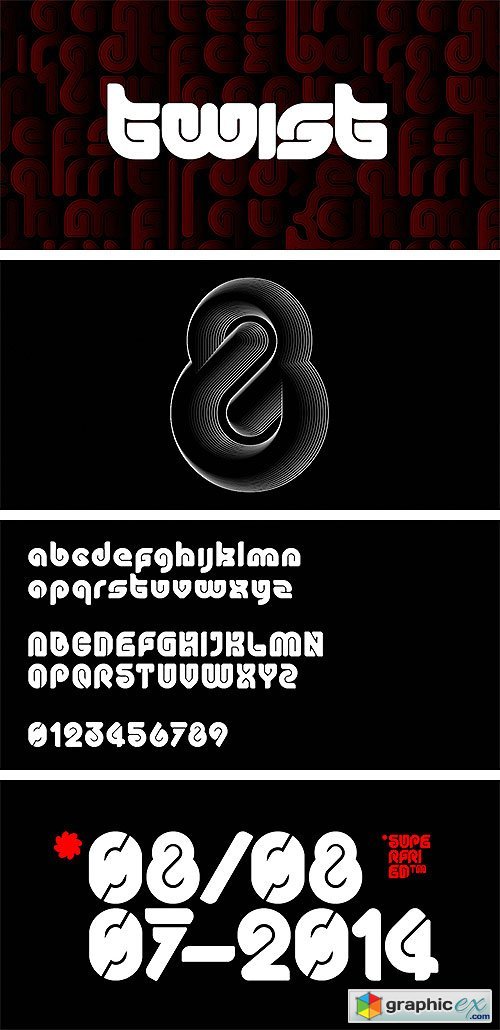 Twist - Curvy Display Typeface OTF