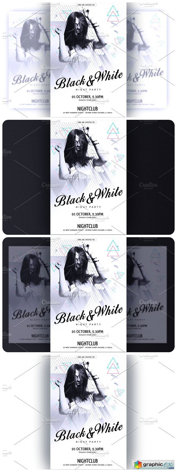 White Flyer Template