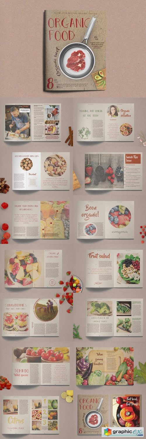 Organic Food Brochure / Magazine