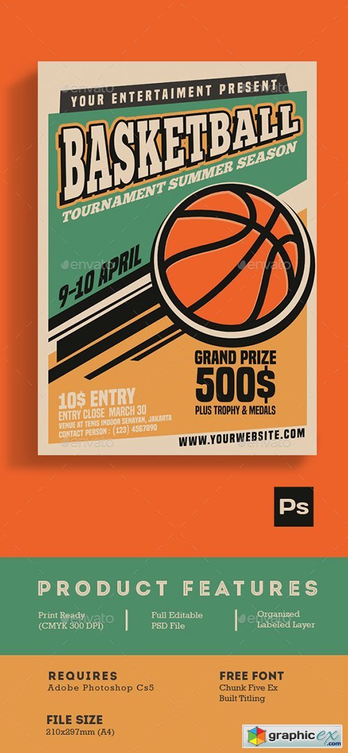 Basketball Tournament Vintage Style