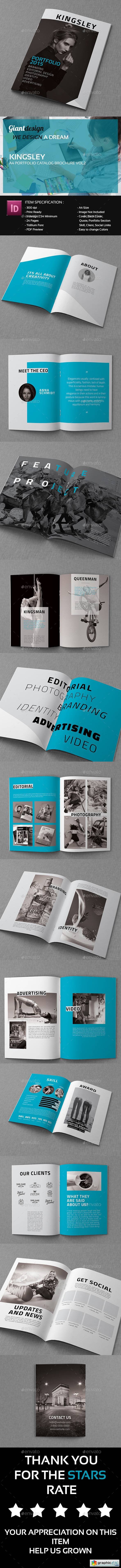 Kingsley - A4 Portfolio Catalog Brochure Vol 2