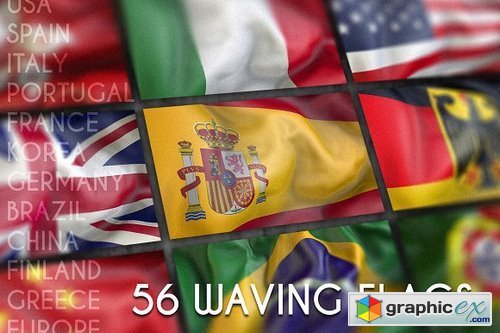 Waving flags