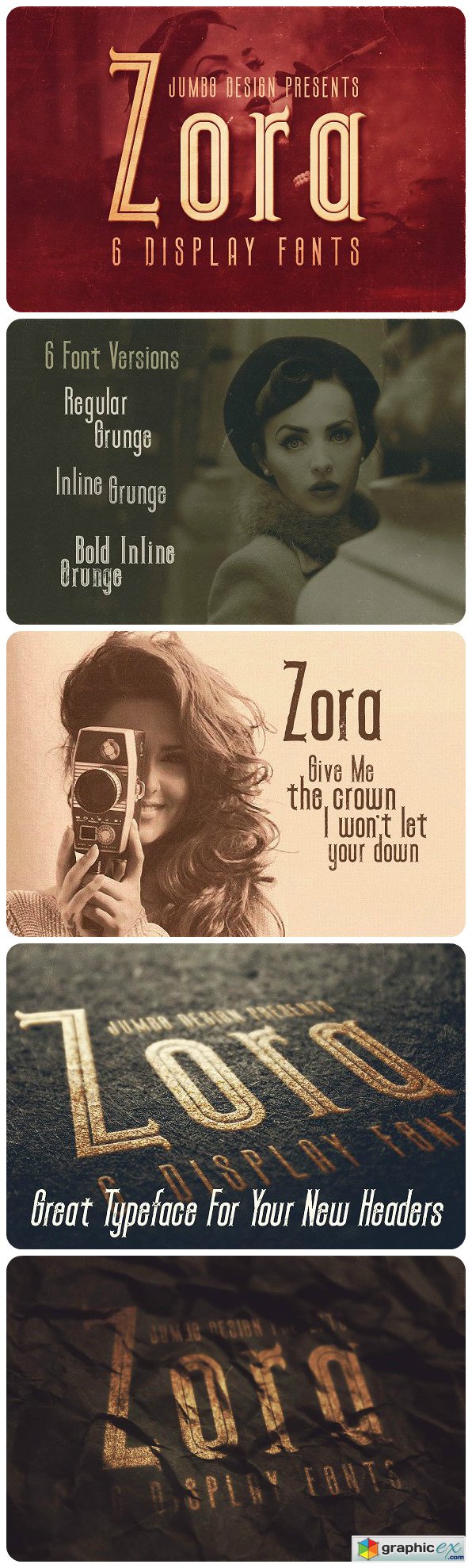 Zora - Vintage Display Font