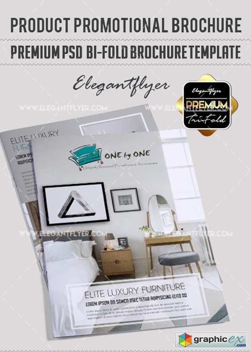 Product Promotional V1 Premium Bi-Fold PSD Brochure Template