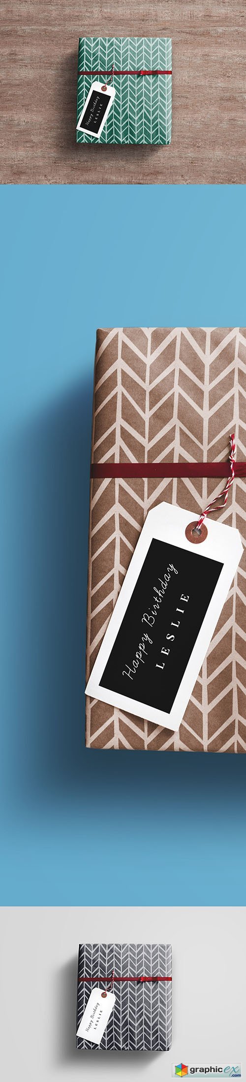 PSD Mock-Up - Gift Wrap Box